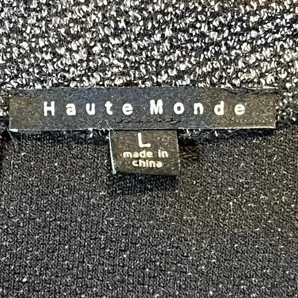 Haute Monde | Charcoal Mini Dress | Size L - Picture 4 of 8